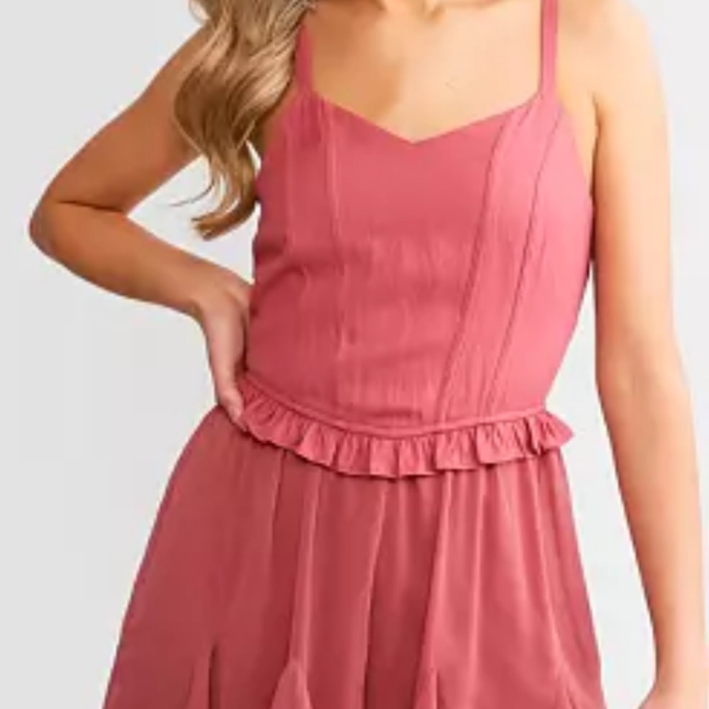 Women's Pink Ruffle Skort